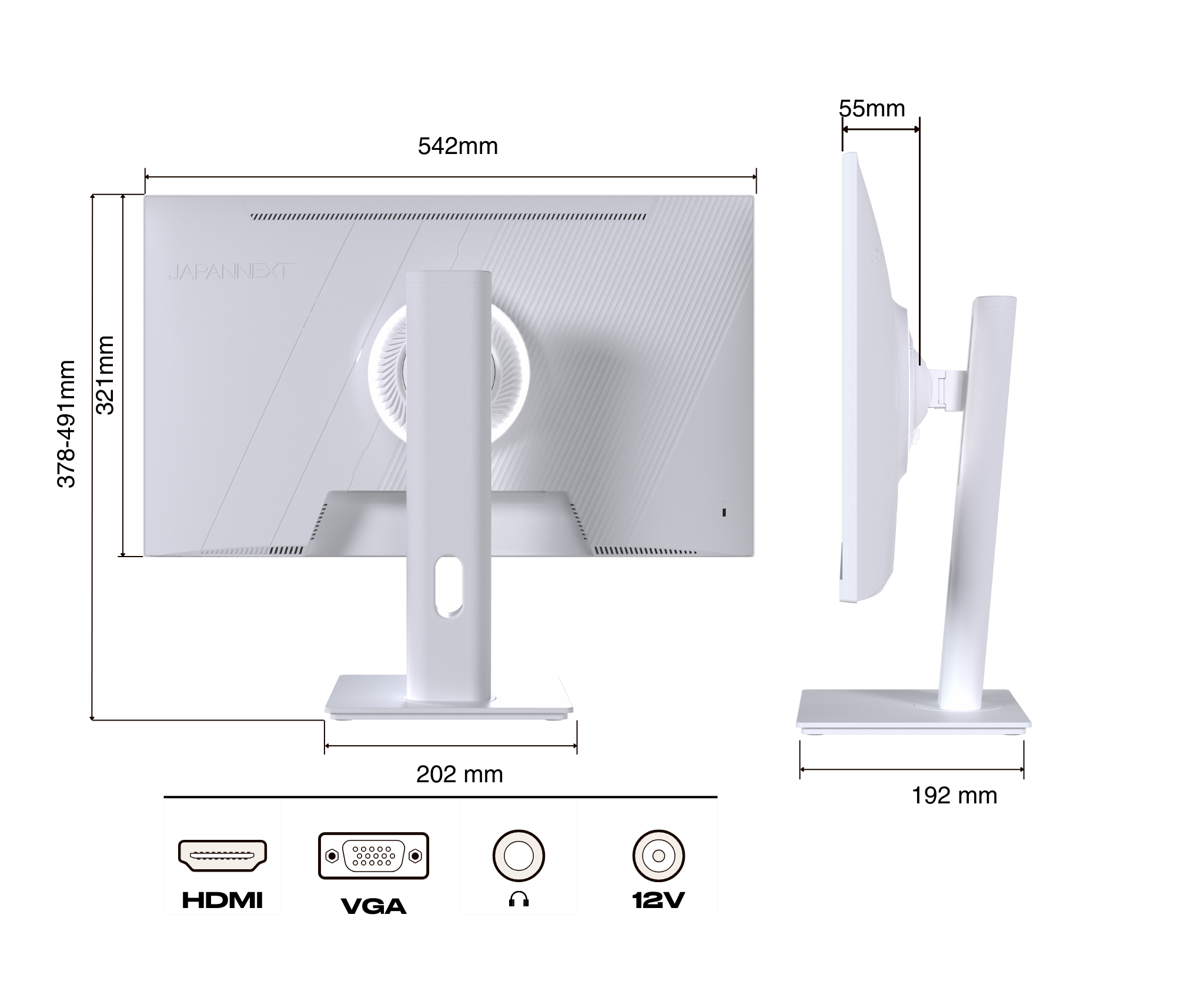 Monitor Gaming | 23,8” | IPS | FHD | 120Hz | Bianco pastello