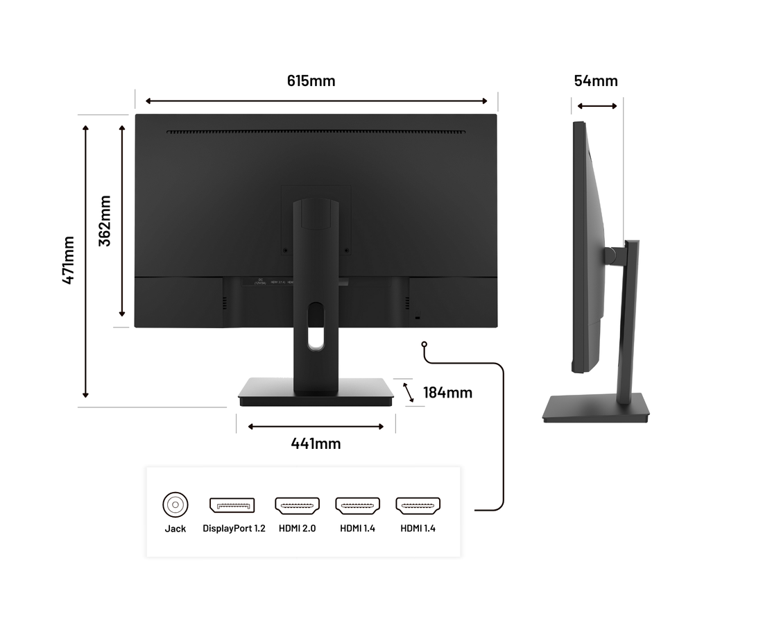 Schermo da ufficio per PC | 27" | 4KUHD | 60Hz