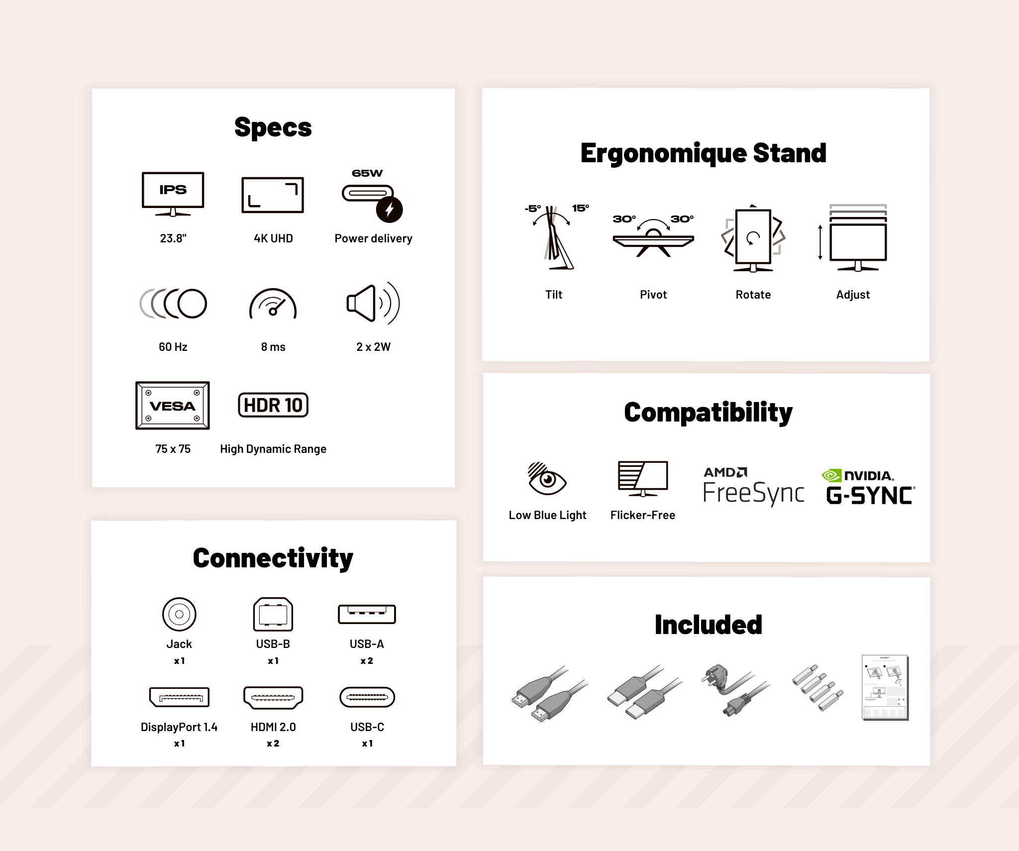 Monitor 23,8” | 4K UHD