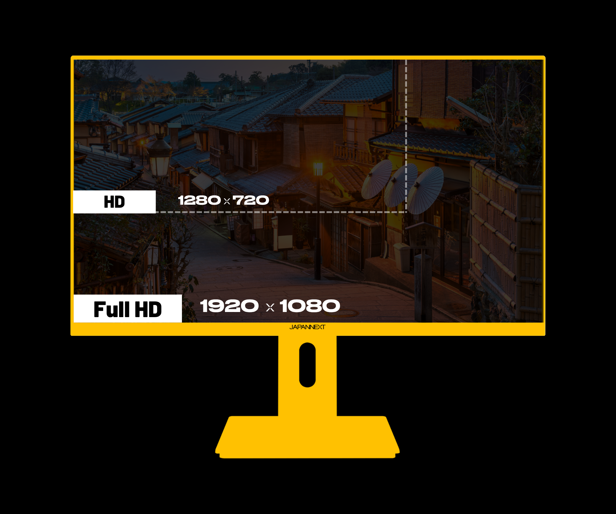 Monitor Gaming | 23,8” | IPS | FHD | 120Hz | Giallo pastello