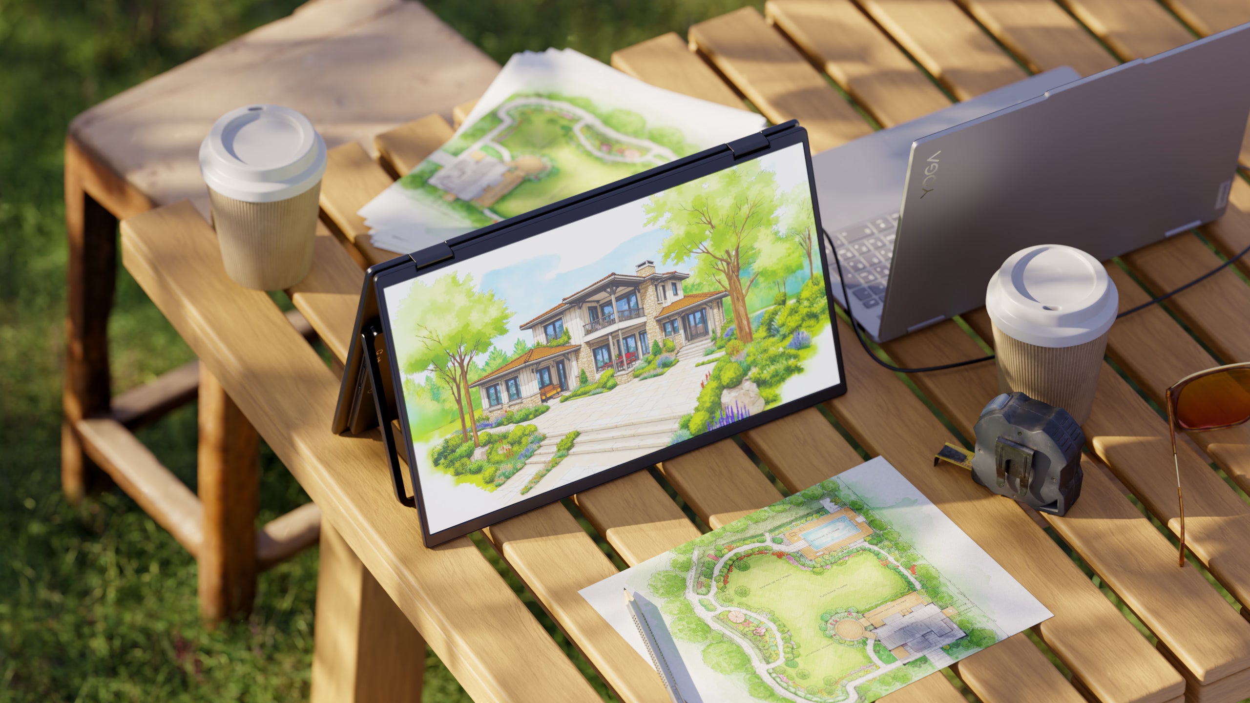 Doppio schermo mobile | 2 x 23,8” | IPS | FHD