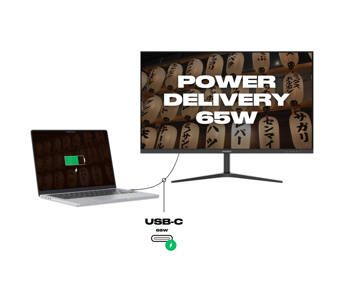 Schermo da ufficio per PC | 27" | WQHD | USB-C (+ carica 65W)