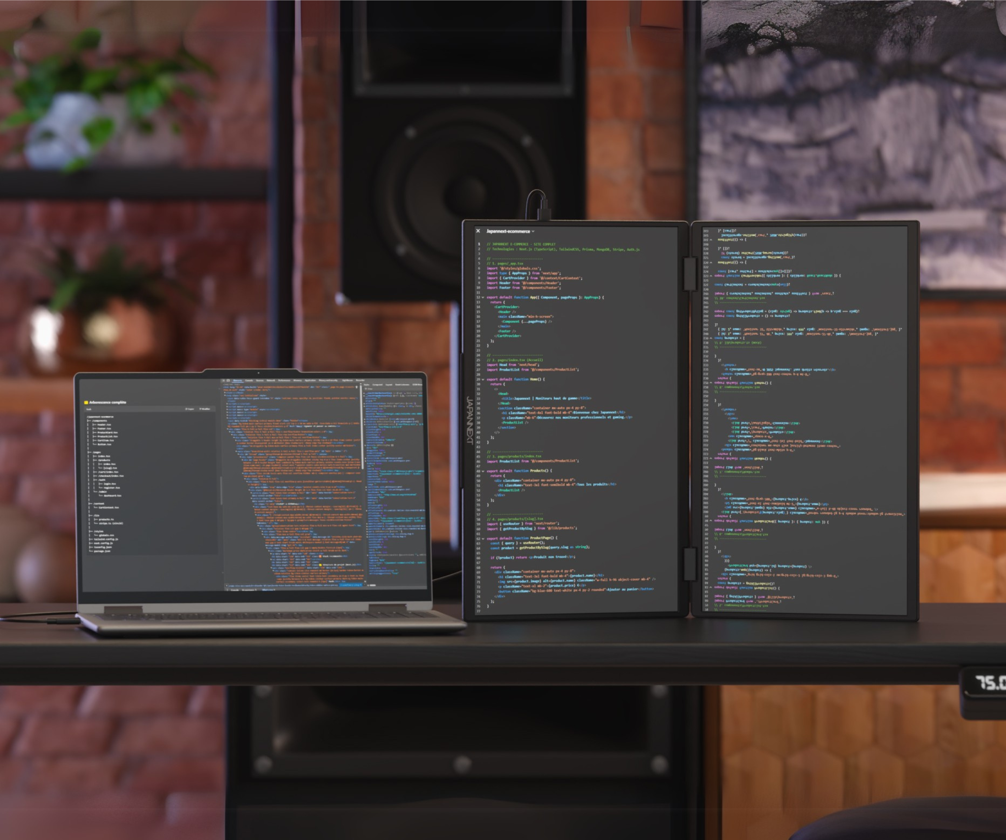 Doppio schermo mobile | 2 x 23,8” | IPS | FHD