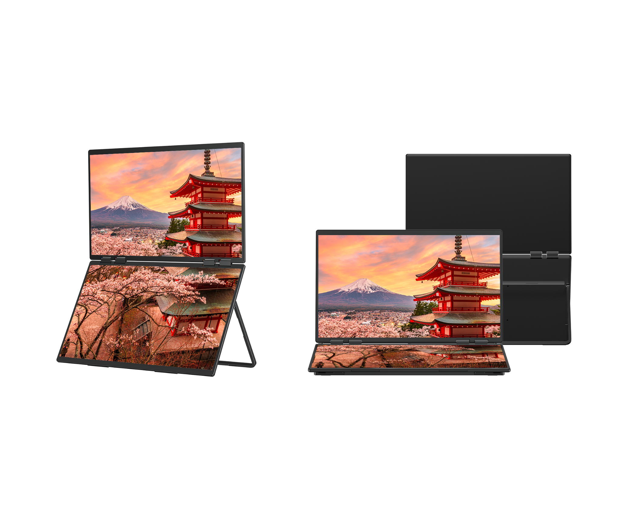 Doppio schermo mobile | 2 x 23,8” | IPS | FHD