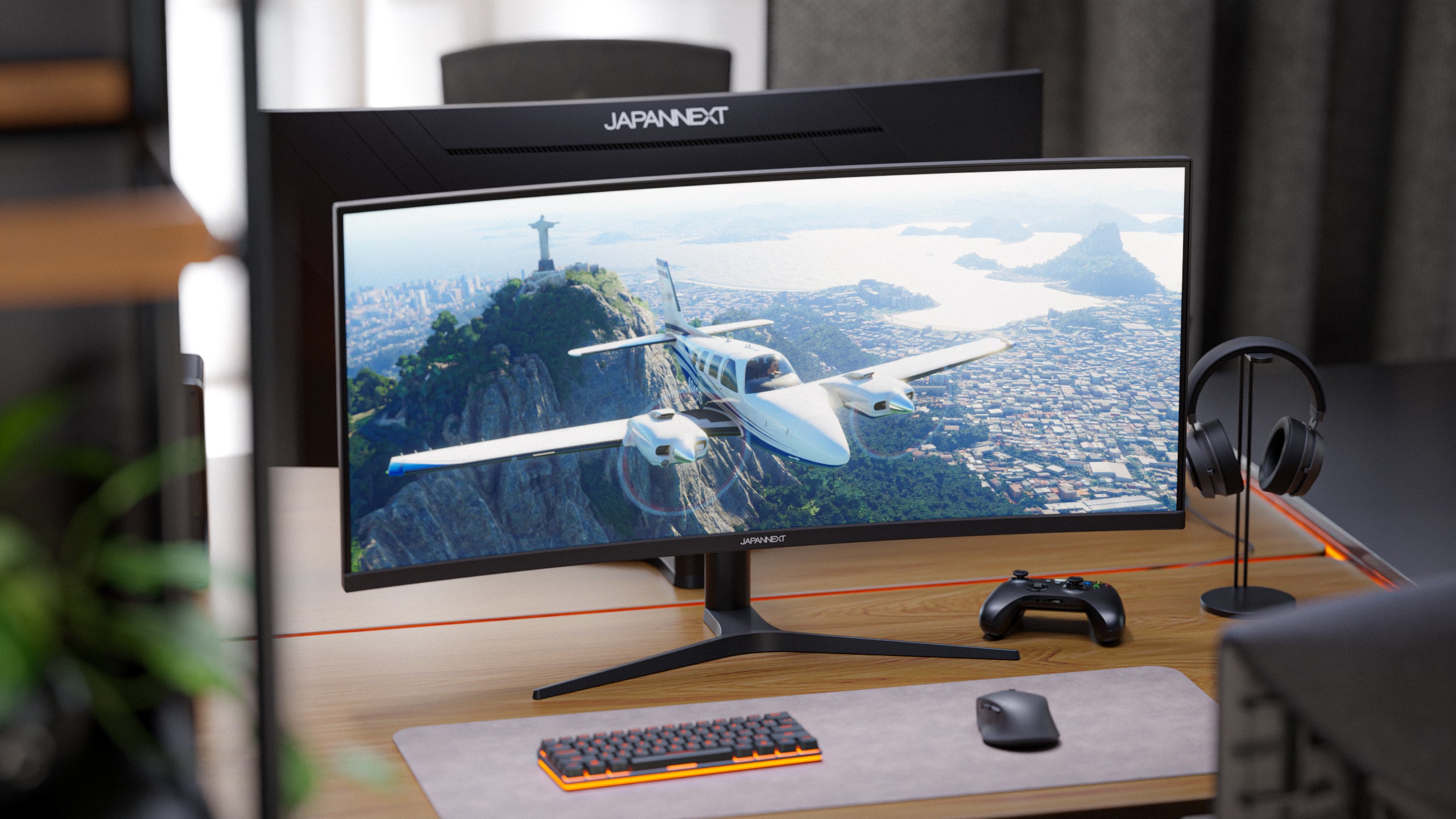 Monitor da gaming curvo | 37,5" | UWQHD+ | Pannello IPS | 144 Hz