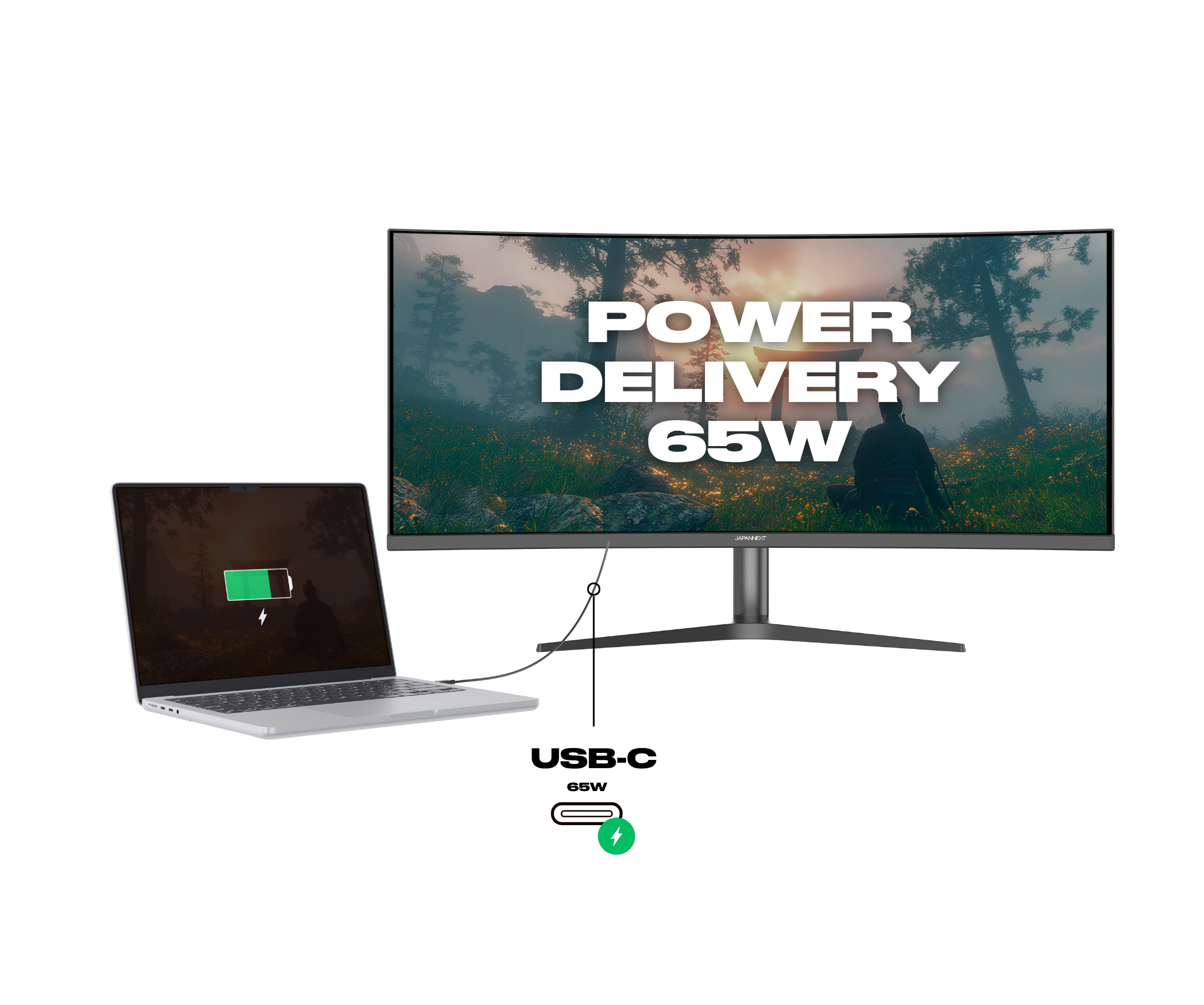 Monitor da gaming curvo | 37,5" | UWQHD+ | Pannello IPS | 144 Hz