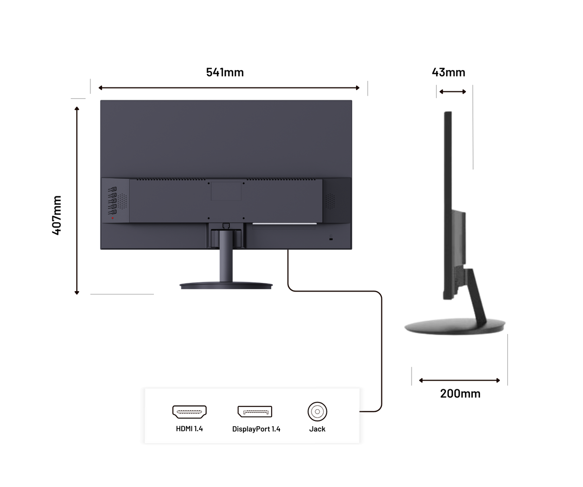 Monitor da ufficio | 23,8" | WQHD