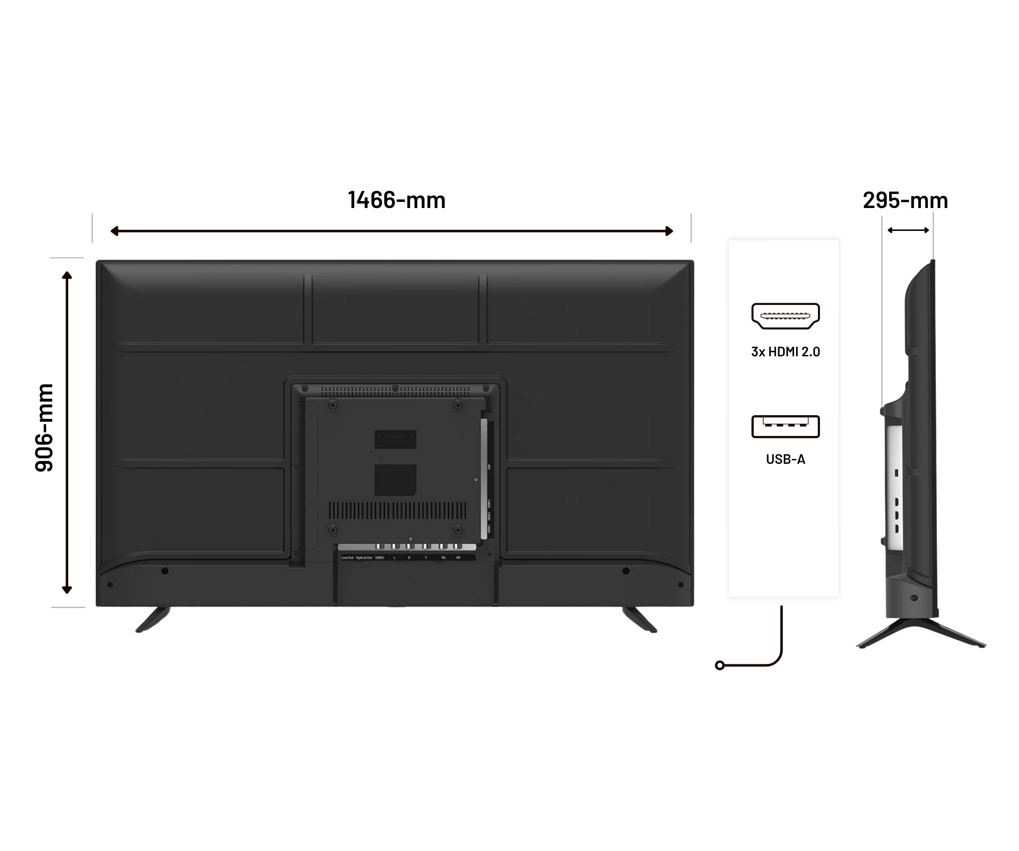 Schermo per digital signage | 65” | IPS | 4K UHD
