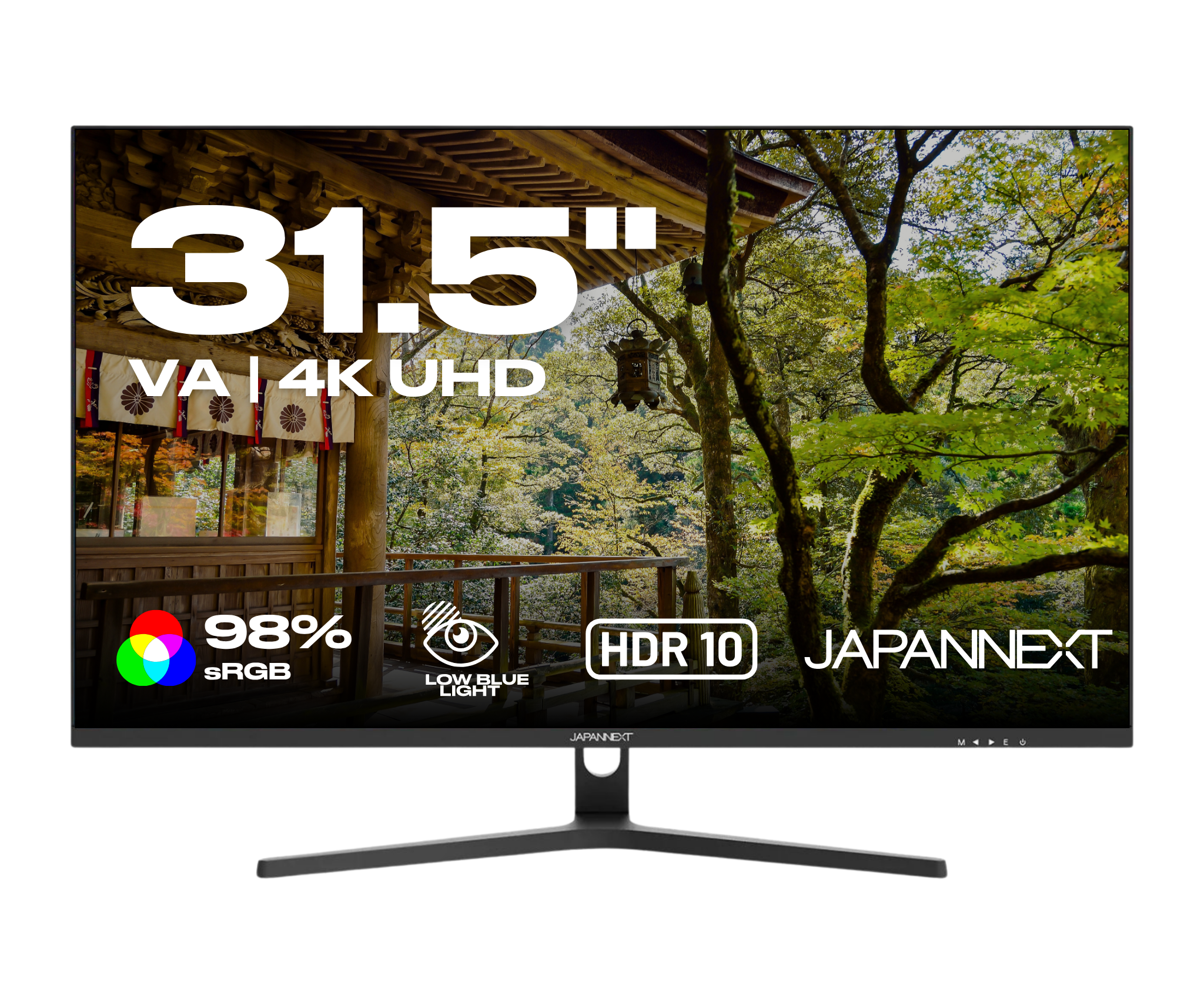 Monitor PC 4K da 31,5 pollici per l'ufficio - Japannext – JAPANNEXT