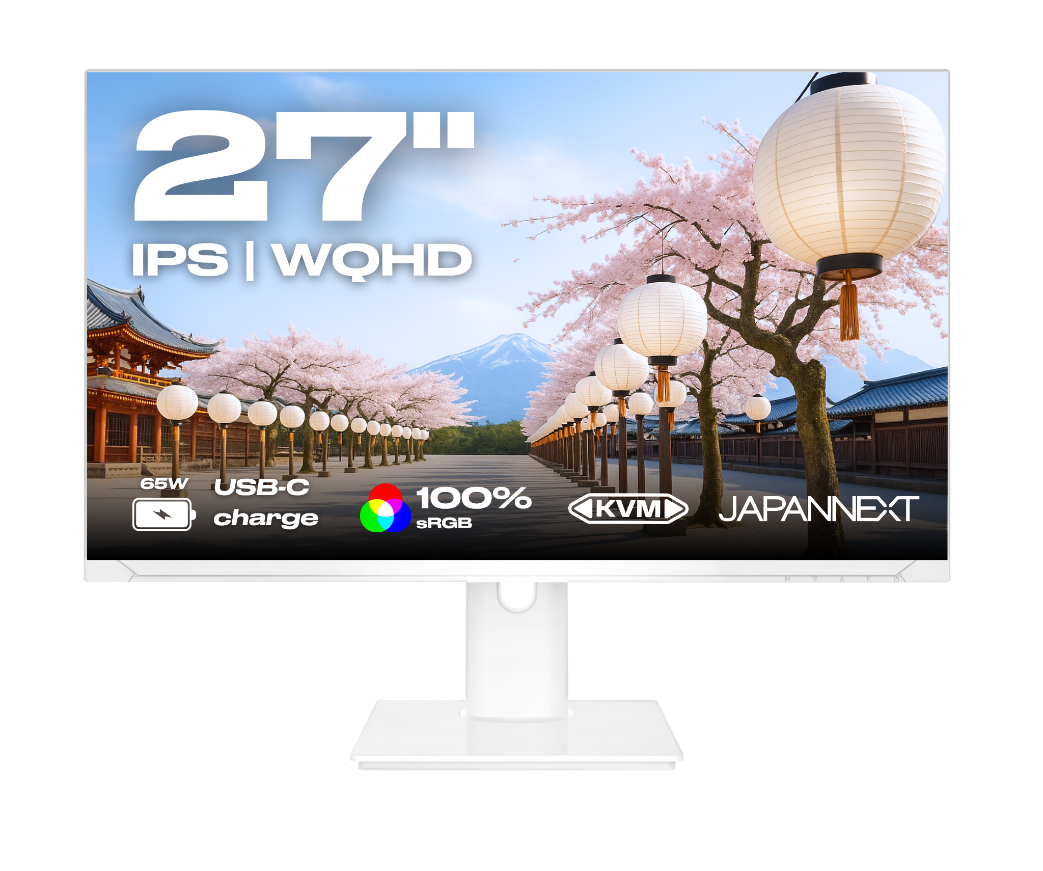 Schermo da ufficio | 27" | WQHD | Bianco