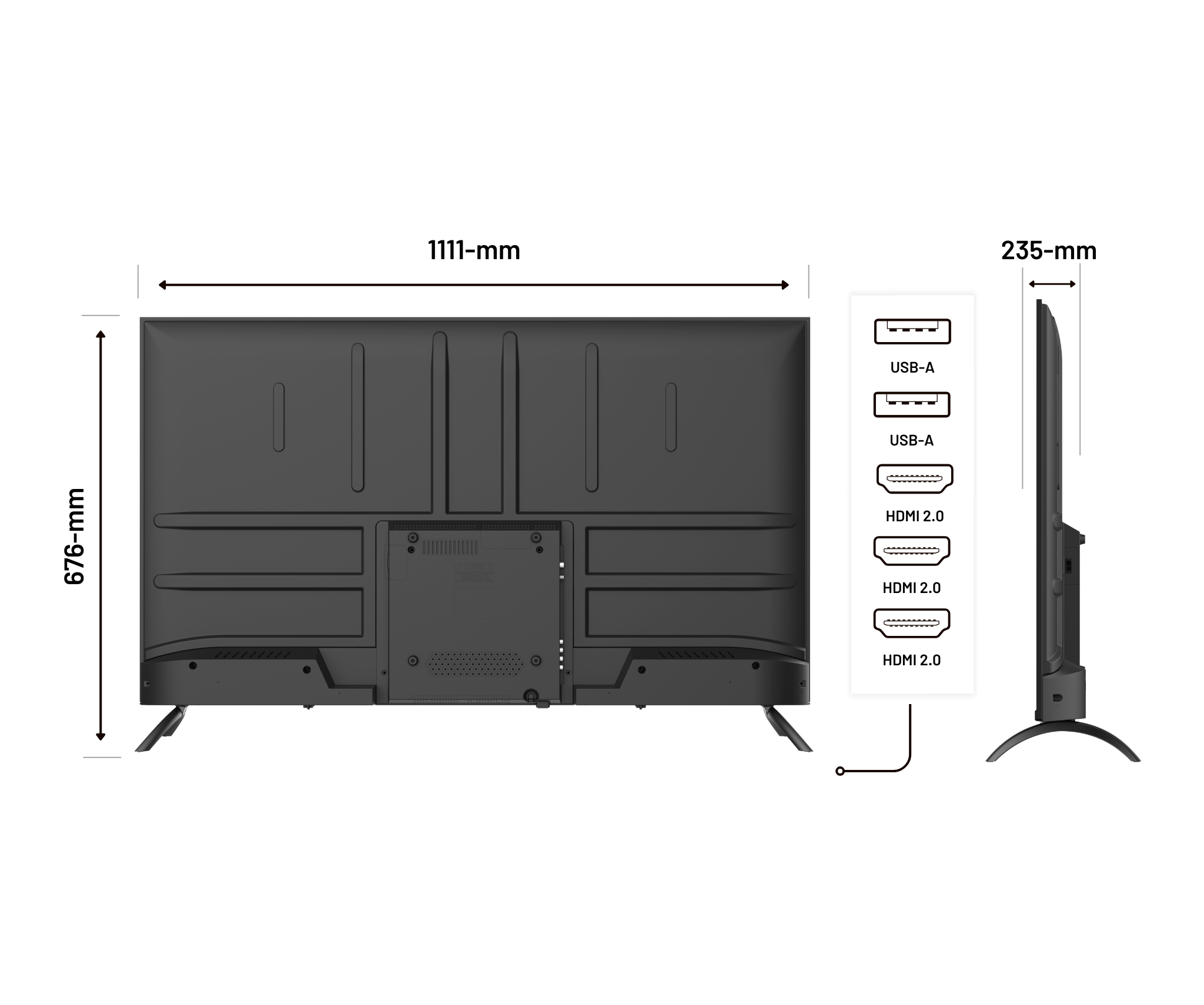 Schermo di grande formato | 50” | IPS | 4K UHD
