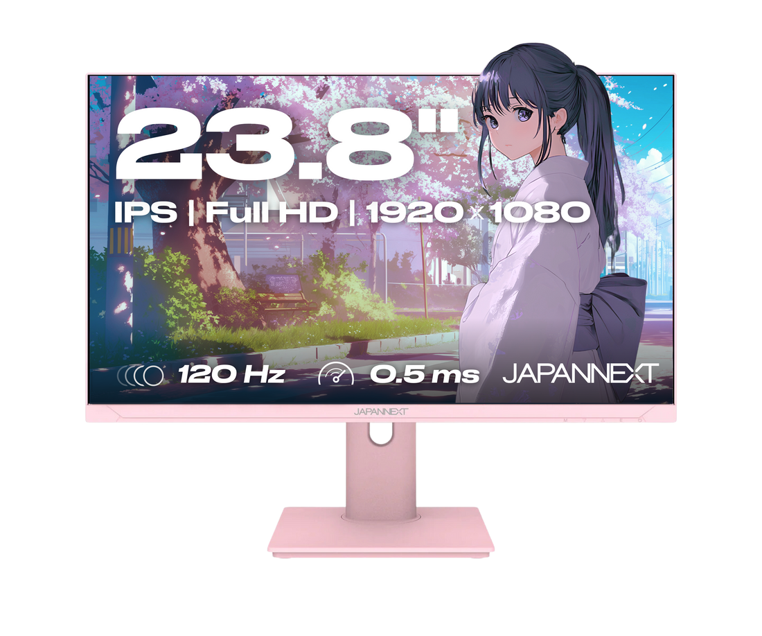 Schermo PC Gaming/Office | 23,8” | IPS | FHD | 120Hz | Rosa pastello