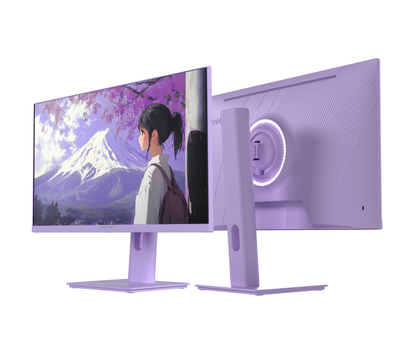 Schermo PC Gaming/Ufficio | 23,8” | IPS | FHD | 120Hz | Viola pastello