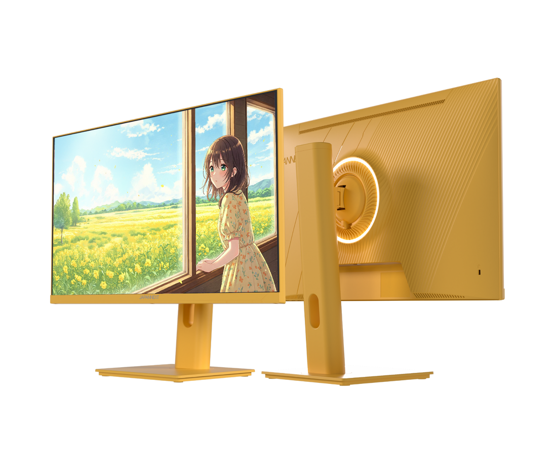Schermo PC Gaming/Ufficio | 23,8” | IPS | FHD | 120Hz | Giallo pastello