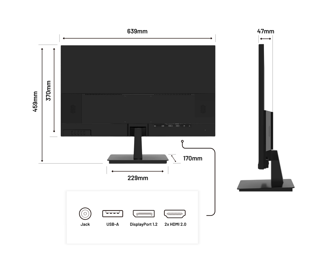 Monitor da ufficio | 28&quot; | 4KUHD | 60Hz (ricondizionato)