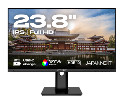 Schermo da ufficio per PC | 23,8&quot; | FULL HD | USB-C (+ ricarica 65W)
