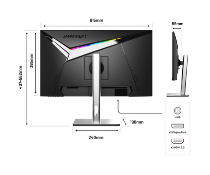 Monitor da gaming per PC  | 27&quot; | IPS | 4KUHD | 144Hz