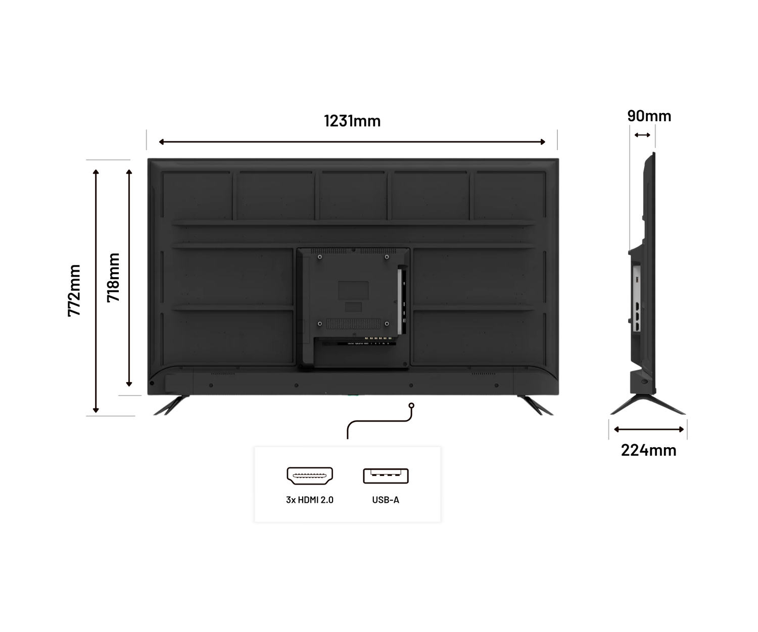 Monitor grande formato | 55” | IPS | 4K UHD