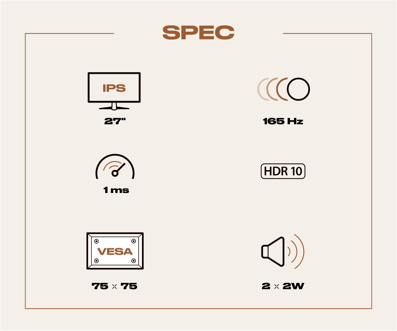 Schermo per PC da gaming | 27&quot; | IPS | WQHD | 165Hz