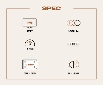 Schermo per PC da gaming | 27&quot; | IPS | WQHD | 165Hz