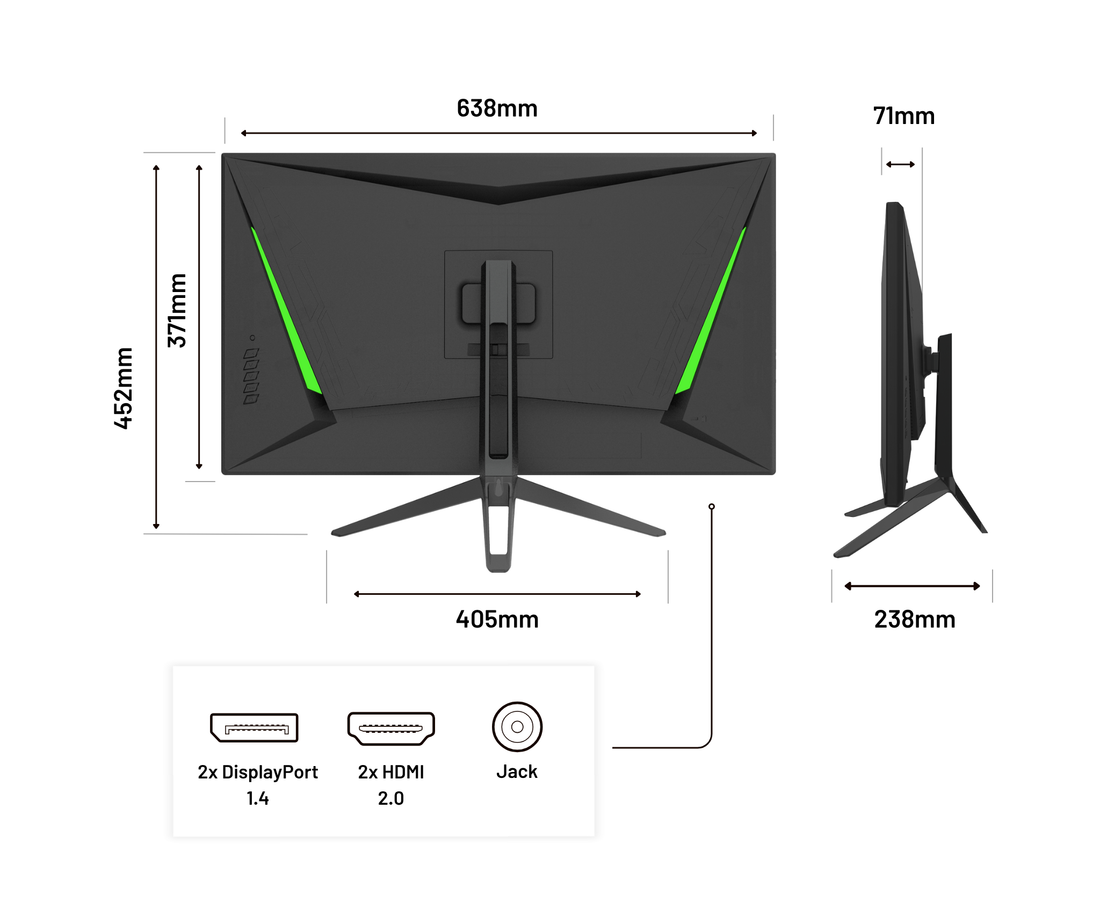Schermo per PC da gaming | 28" | IPS | 4KUHD | 144Hz (ricondizionato)