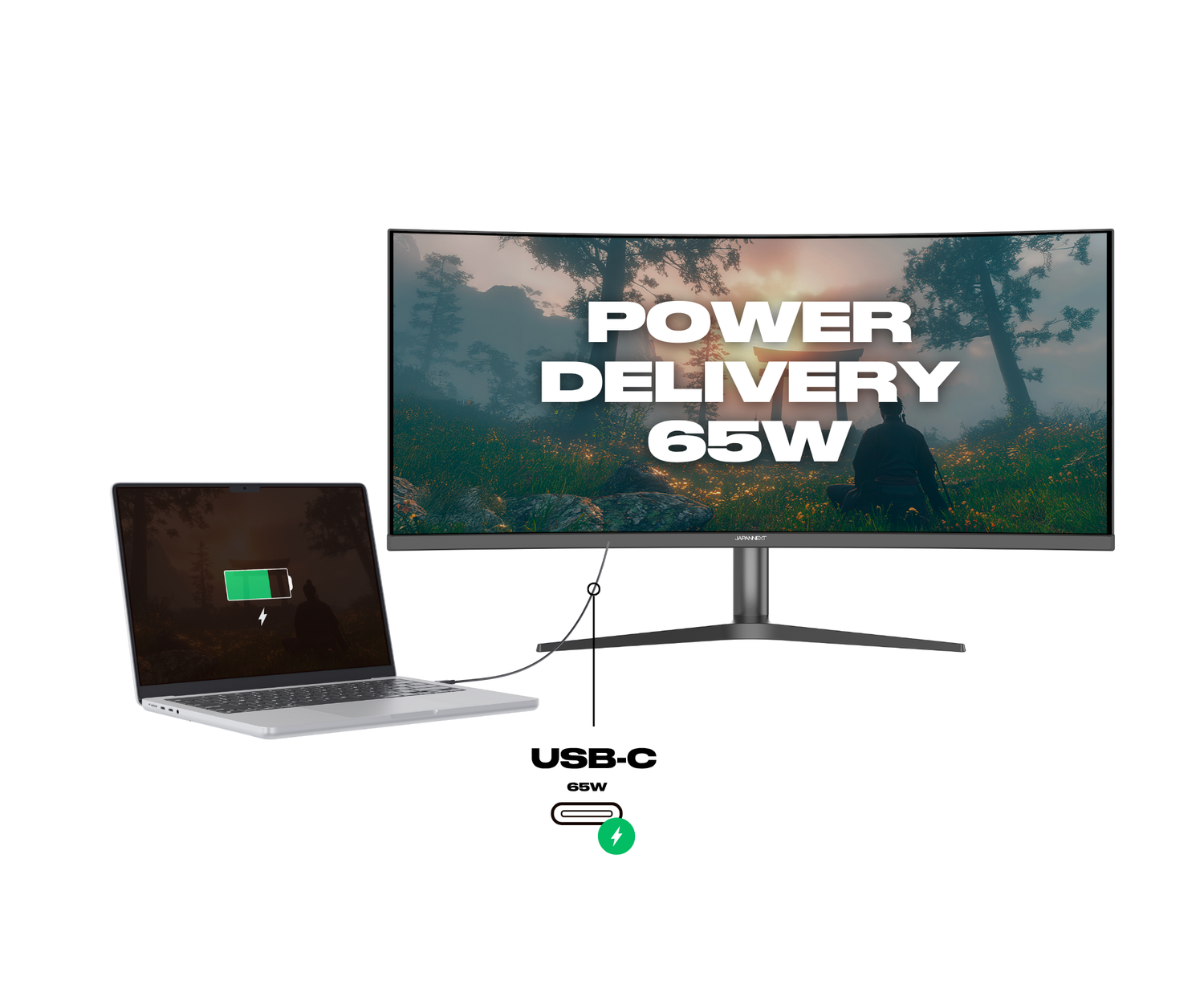 Monitor da gaming curvo | 37,5&quot; | UWQHD+ | Pannello IPS | 144 Hz