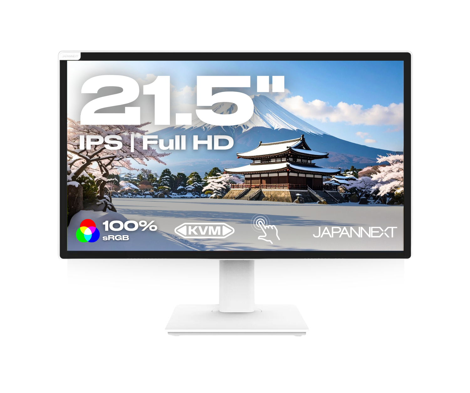 Schermo PC da ufficio | 21,5&quot; | FHD | Touchscreen | Hub USB | KVM