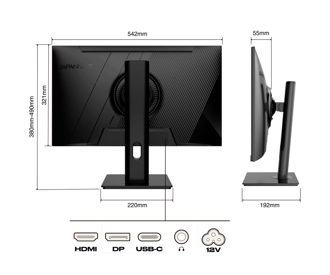 Schermo da ufficio per PC | 23,8&quot; | FULL HD | USB-C (+ carica 65W)