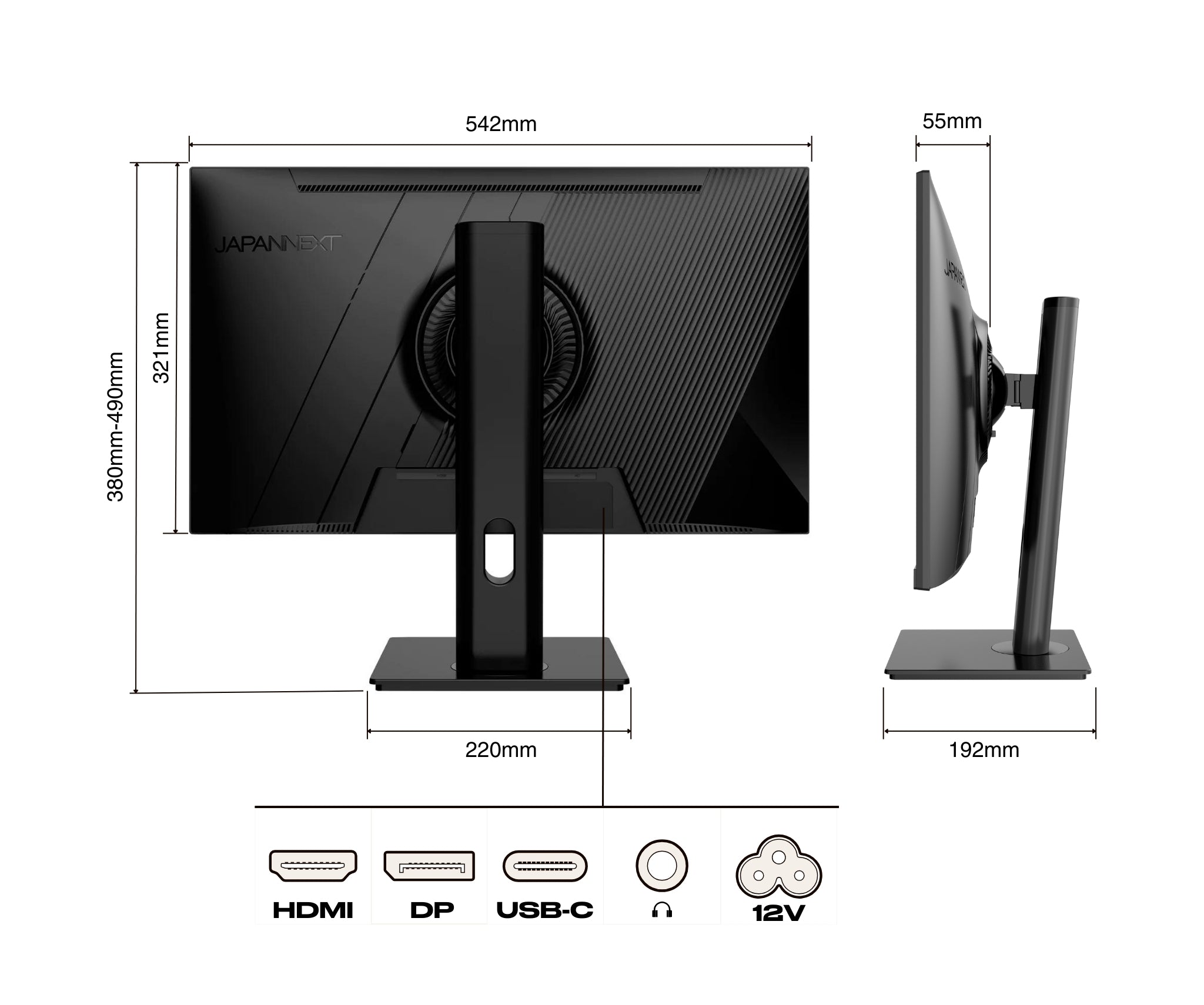 Schermo da ufficio per PC | 23,8&quot; | FULL HD | USB-C (+ ricarica 65W)