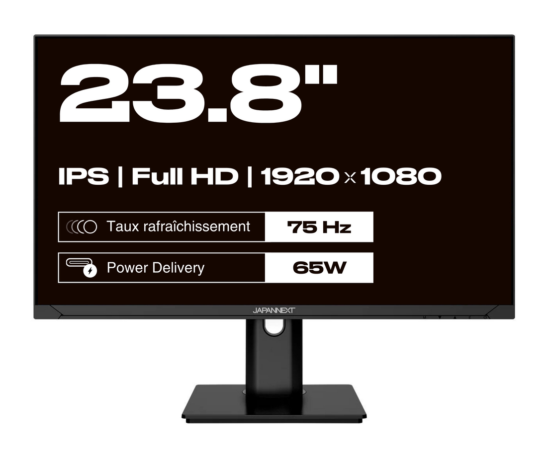 Schermo da ufficio per PC | 23,8&quot; | FULL HD | USB-C (+ ricarica 65W)