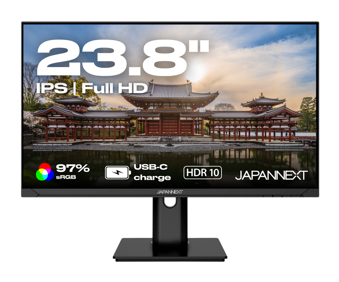 Schermo da ufficio per PC | 23,8&quot; | FULL HD | USB-C (+ ricarica 65W)