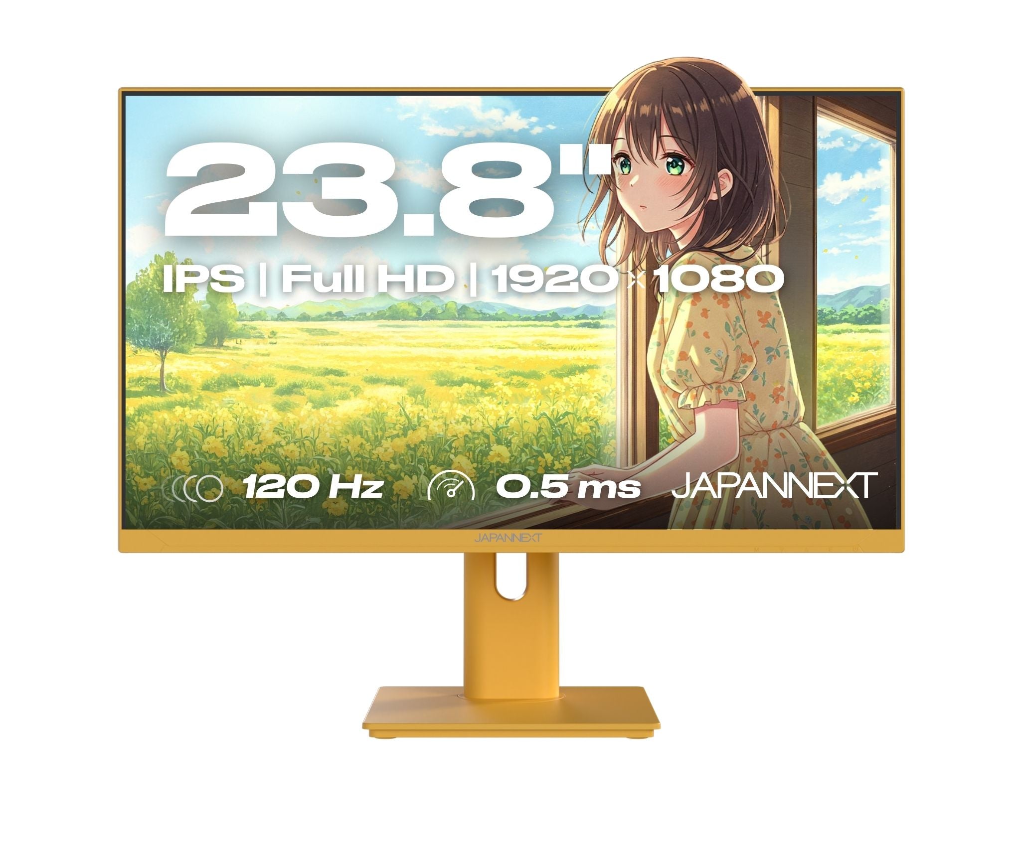 Monitor Gaming | 23,8” | IPS | Full HD | 120Hz | Bianco pastello