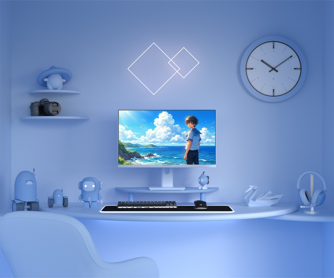 Monitor Gaming | 23,8” | IPS | Full HD | 165Hz | Blu pastello