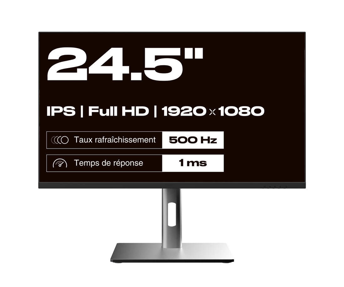 Monitor da gaming per PC | 24,5&quot; | IPS | Full-HD | 500Hz | USB-C (+carica 65W)