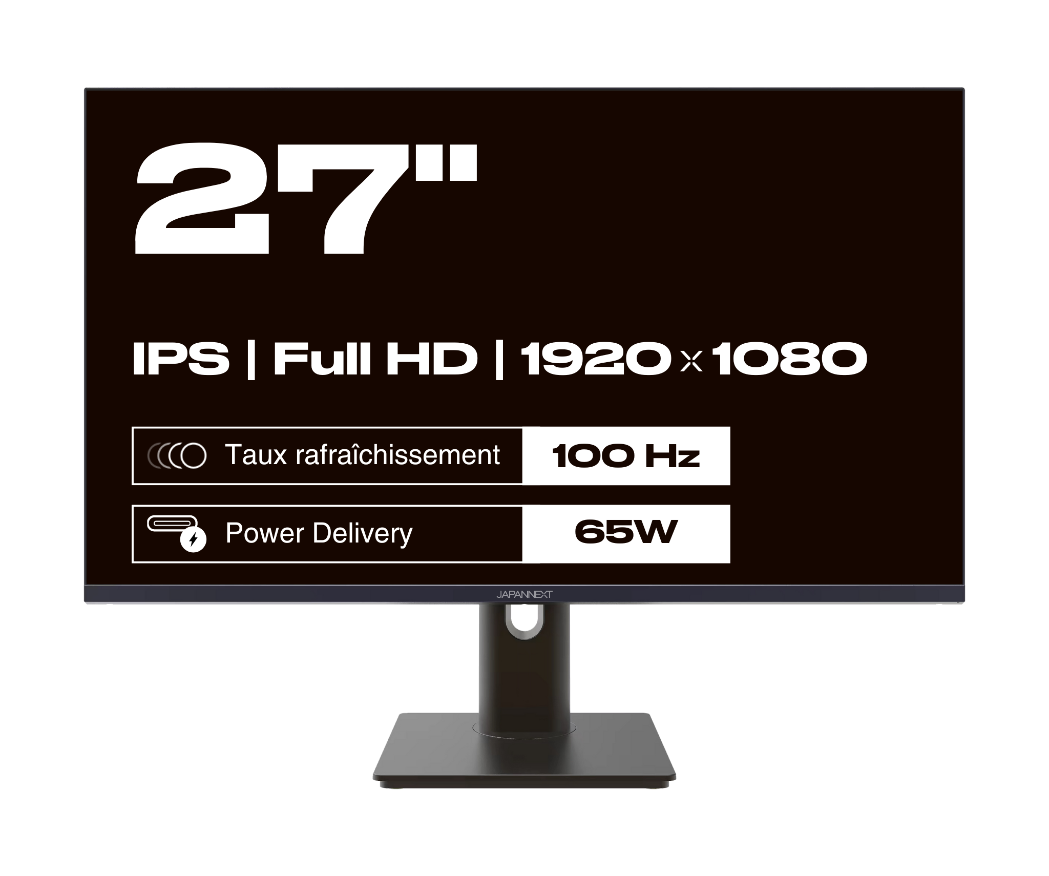 Schermo da ufficio per PC | 27&quot; | FULL HD | 100 Hz | USB-C (+ carica 65W)