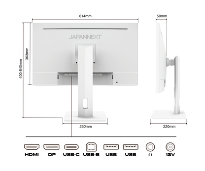 Schermo da ufficio per PC  | 27&quot; | 4KUHD | USB-C (+ carica 65W)