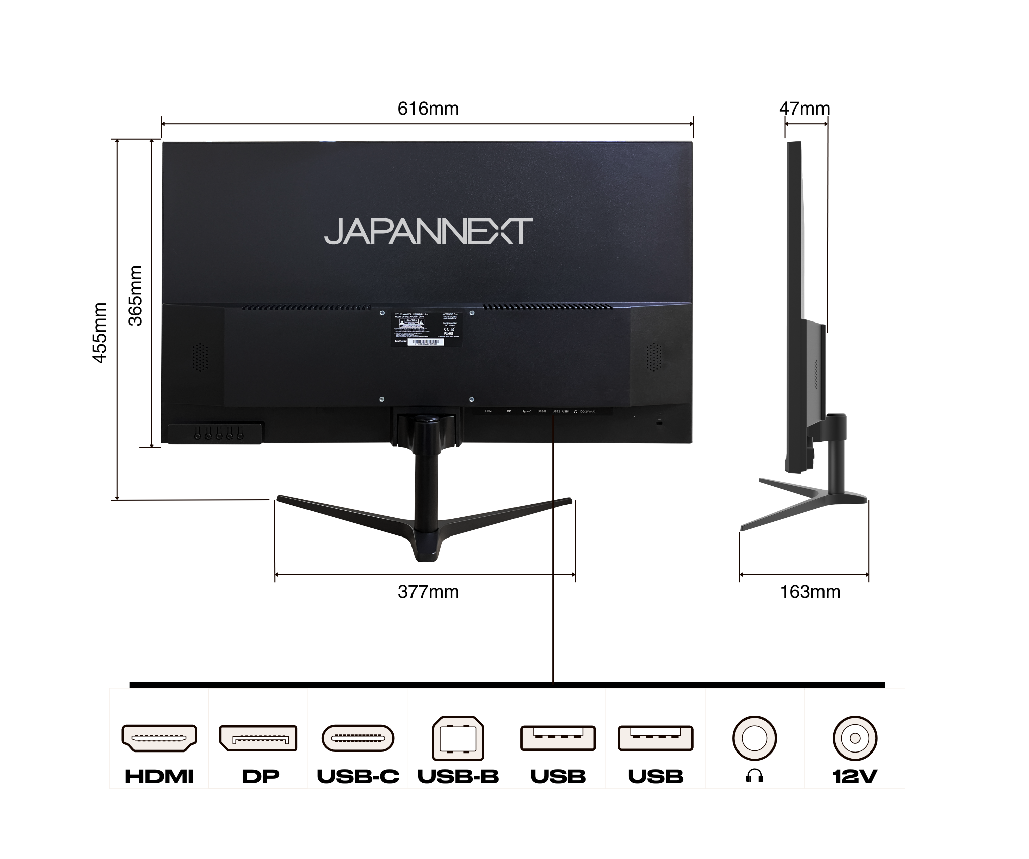 Schermo da ufficio per PC | 27&quot; | WQHD | USB-C (+ carica 65W)