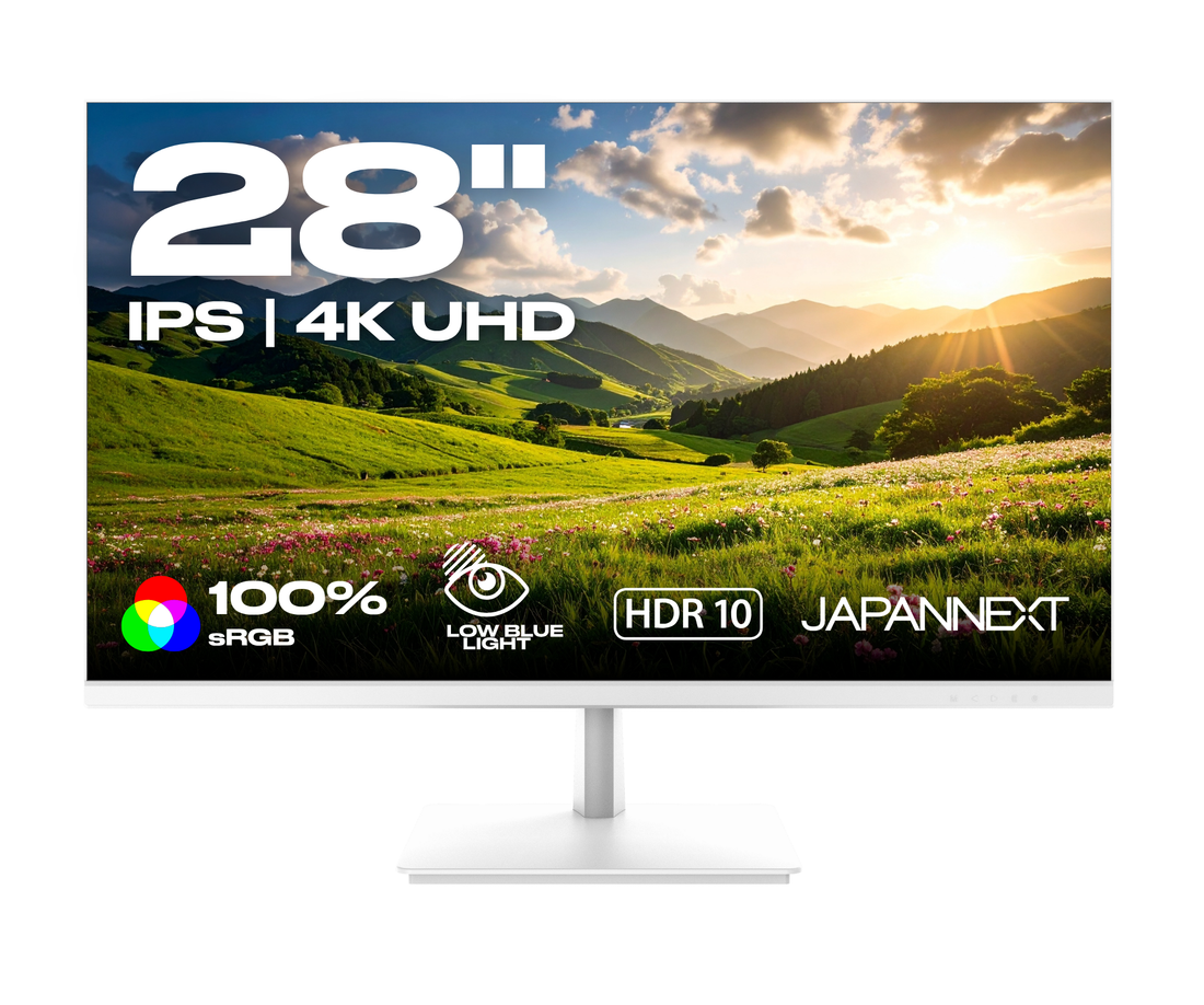 Schermo per PC da ufficio | 28&quot; | 4K UHD | Bianco