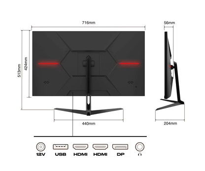 Monitor da gaming per PC | 31,5&quot; | IPS | WQHD | 165Hz