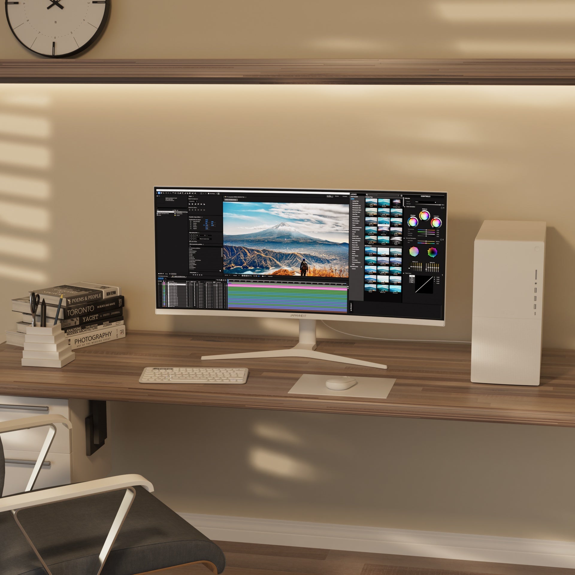 Schermo curvo | 34&quot; | UWQHD | IPS | Bianco