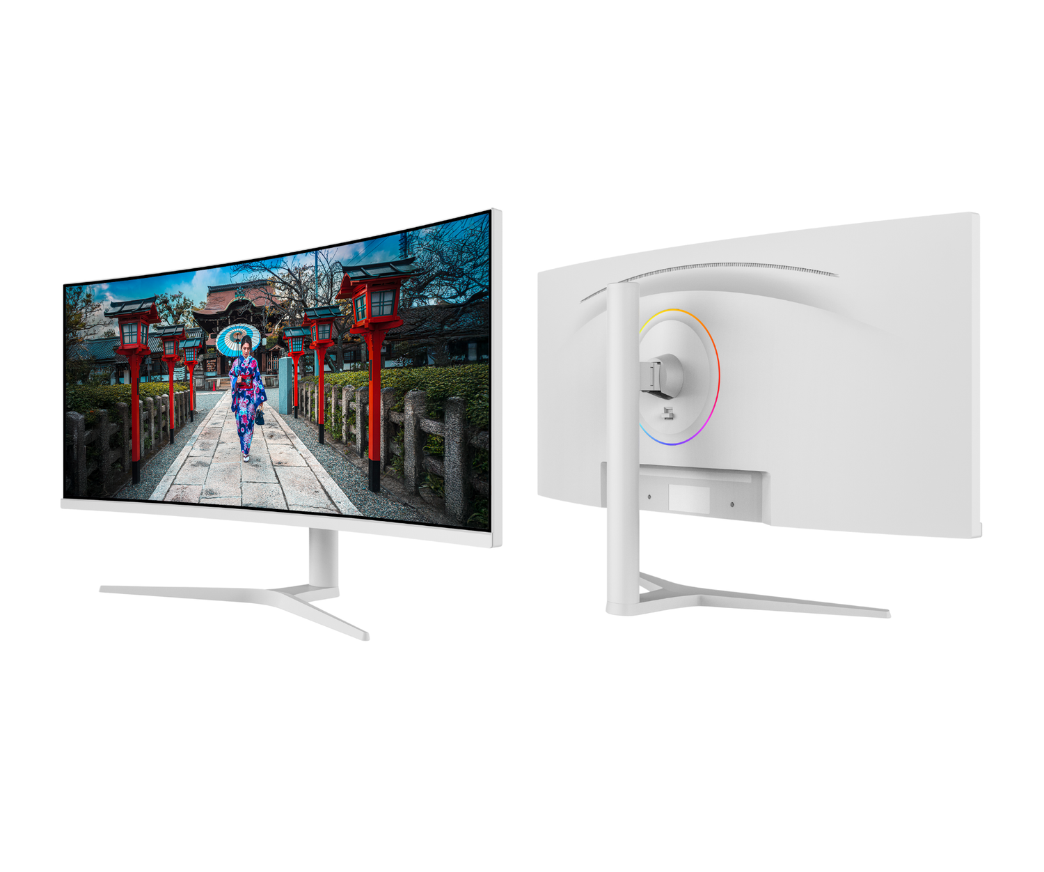 Schermo curvo | 34&quot; | UWQHD | IPS | Bianco