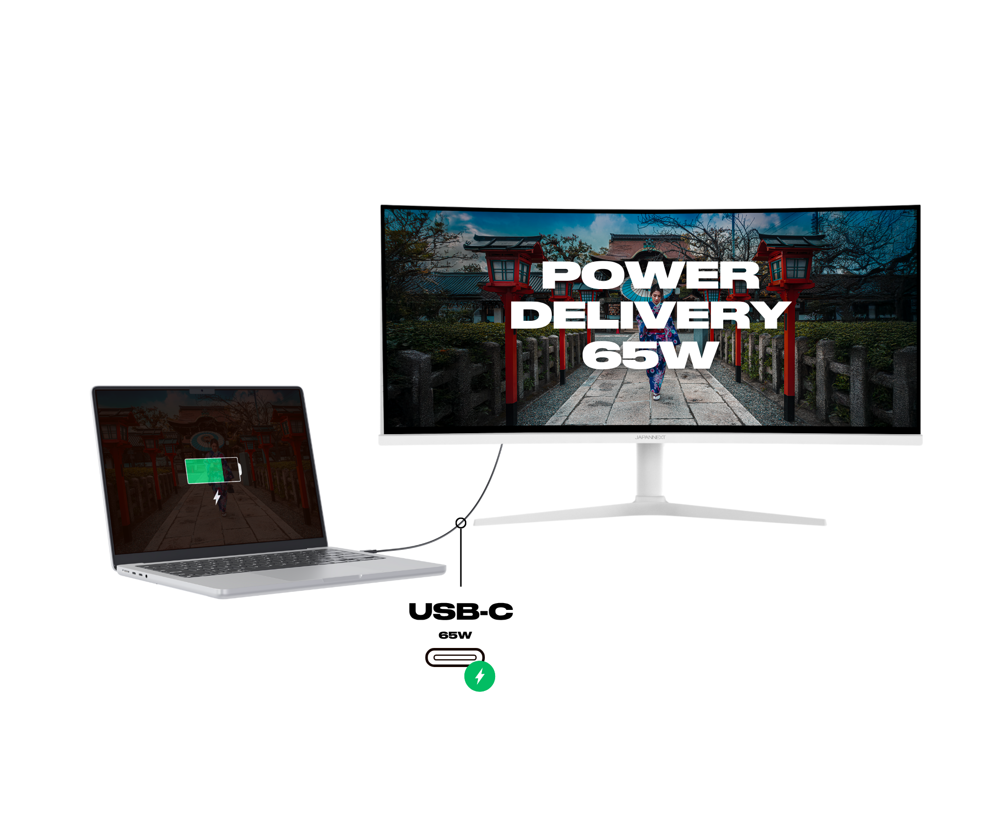 Schermo curvo | 34&quot; | UWQHD | IPS | Bianco