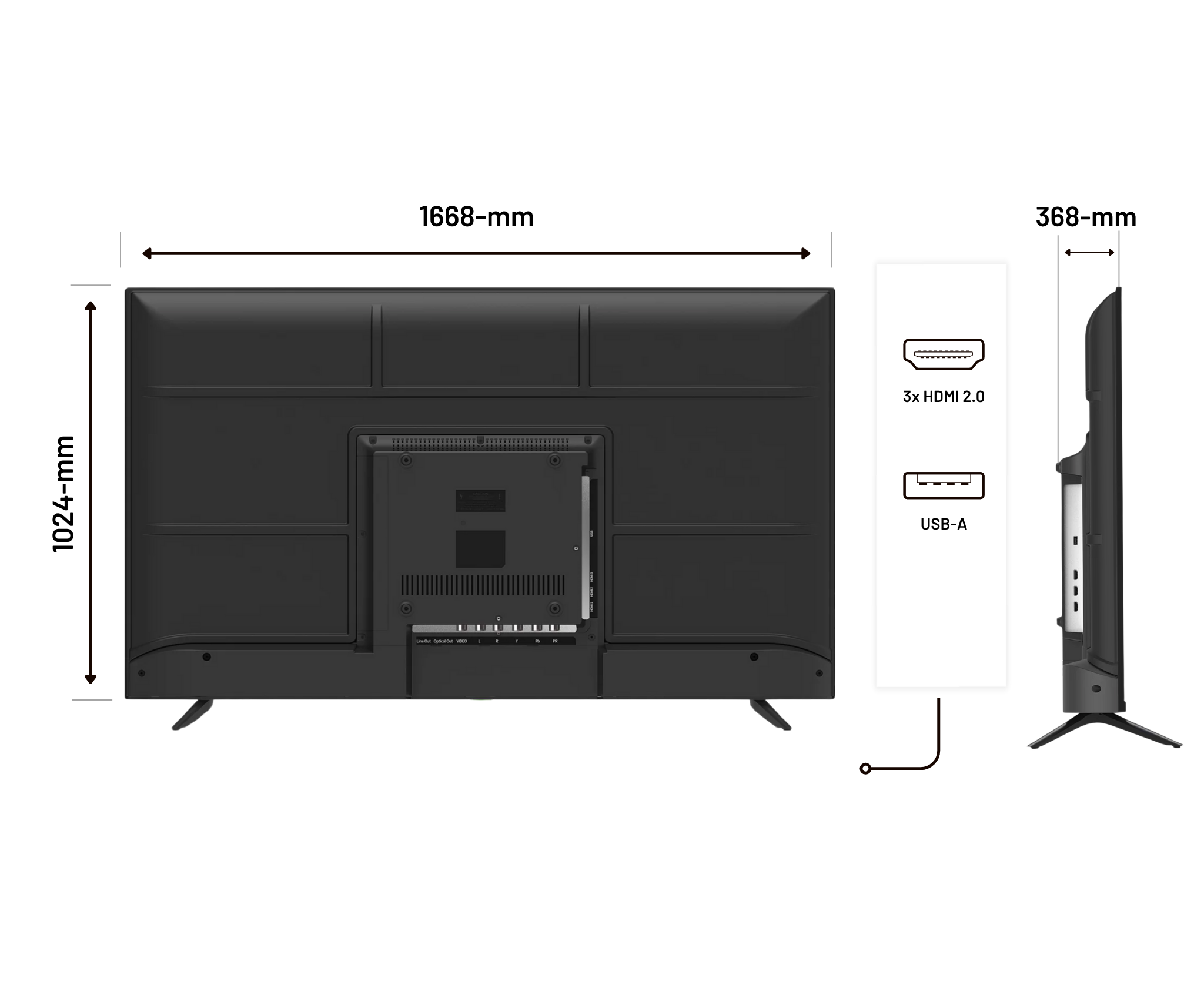 Schermo per digital signage | 75” | UHD/4K