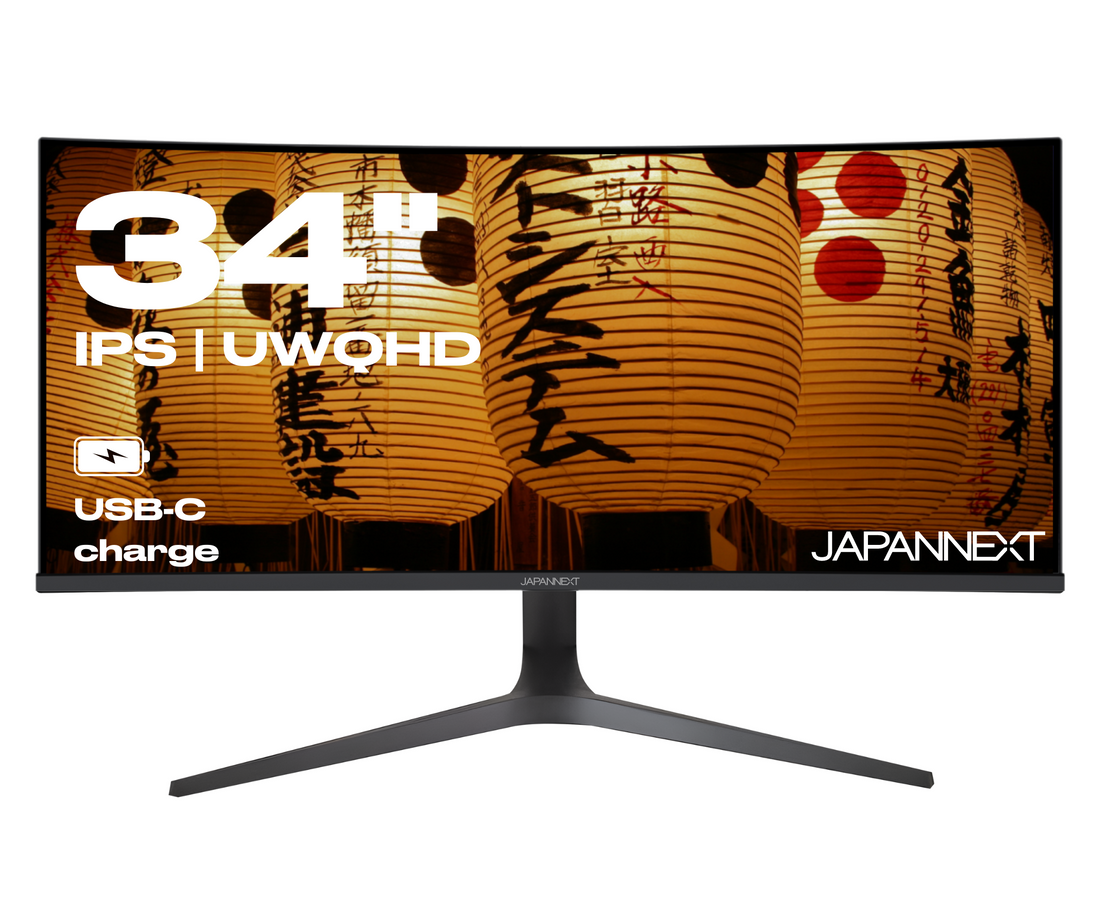 Monitor curvo per PC | 34&quot; | WQHD | Pannello IPS | USB-C (+ carica 65W)