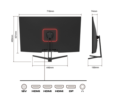 Schermo da ufficio | 31,5&quot; | 4KUHD | 60Hz