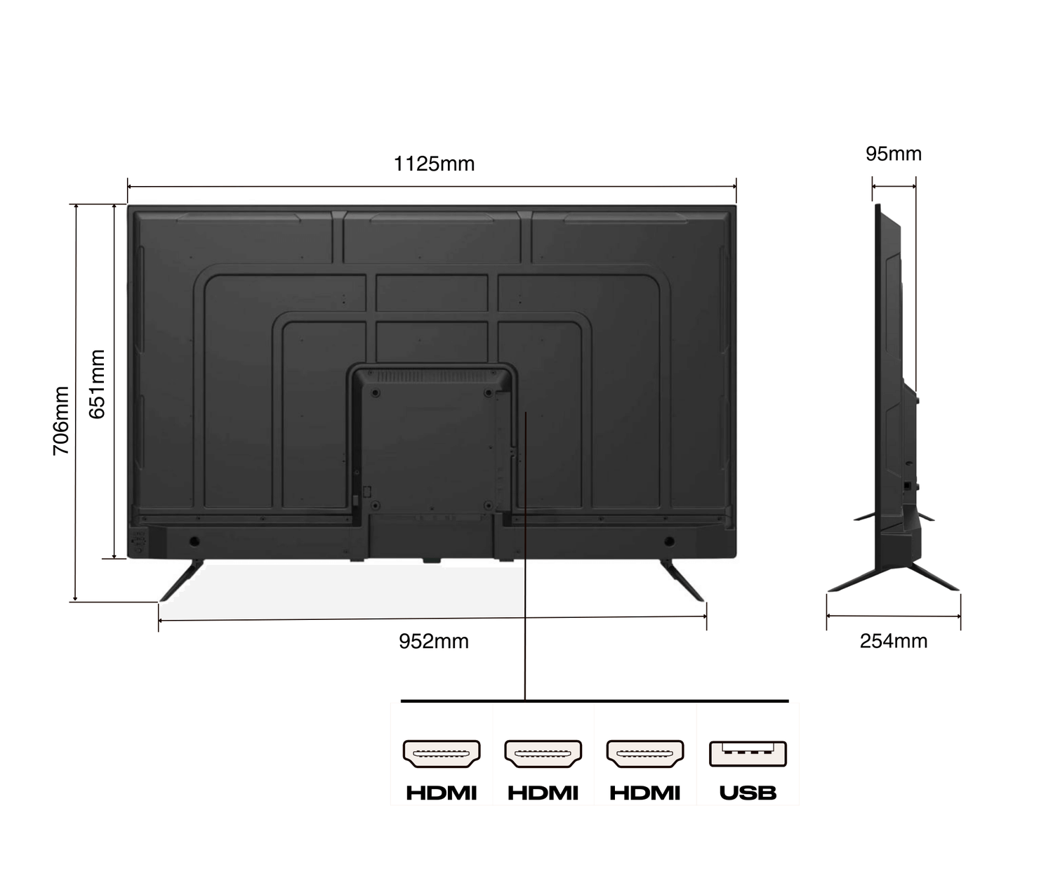 Schermo di grandi dimensioni | 50&quot; | VA | 4KUHD