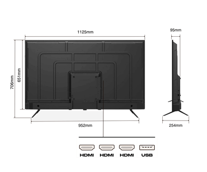 Schermo di grandi dimensioni | 50&quot; | VA | 4KUHD