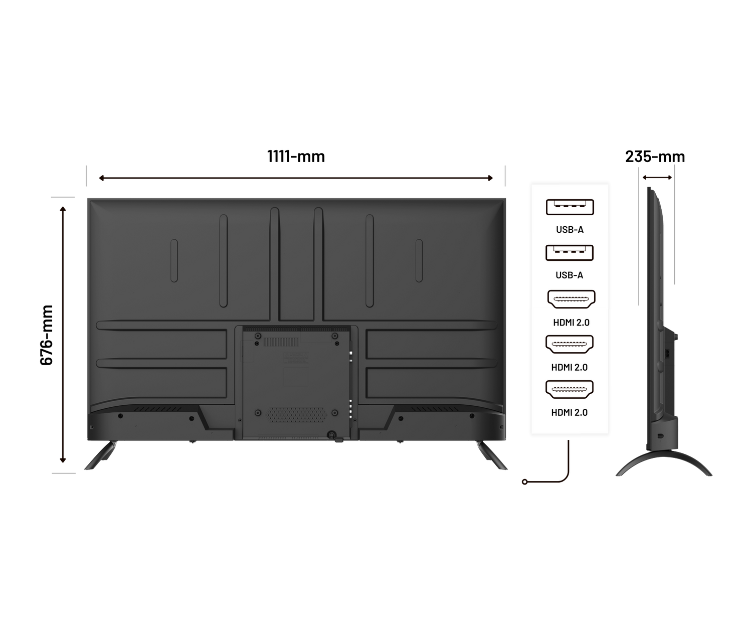 Schermo di grande formato | 50” | IPS | 4K UHD