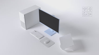 Monitor Gaming | 23,8” | IPS | FHD | 120Hz | Blu pastello
