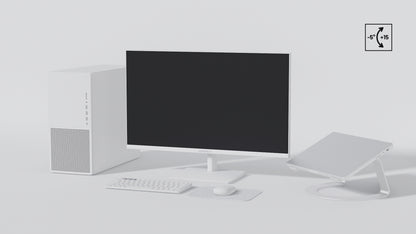 Schermo per PC da ufficio | 28&quot; | 4K UHD | Bianco